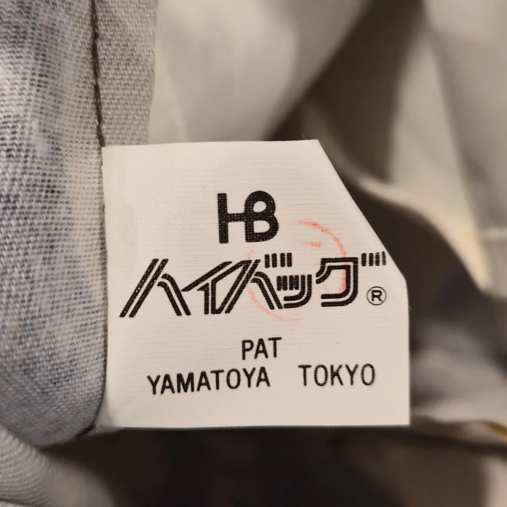 Yamatoya Tokyo Hi-Bag Scottish Terrier Print Coated Tote Bag Tan Black Red